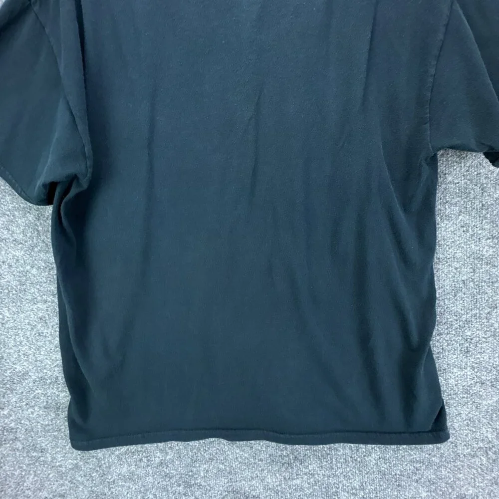 Dragon Skull T Shirt Mens Extra Large Black Red Grunge Punk Goth AOP Gildan - Picture 7 of 11